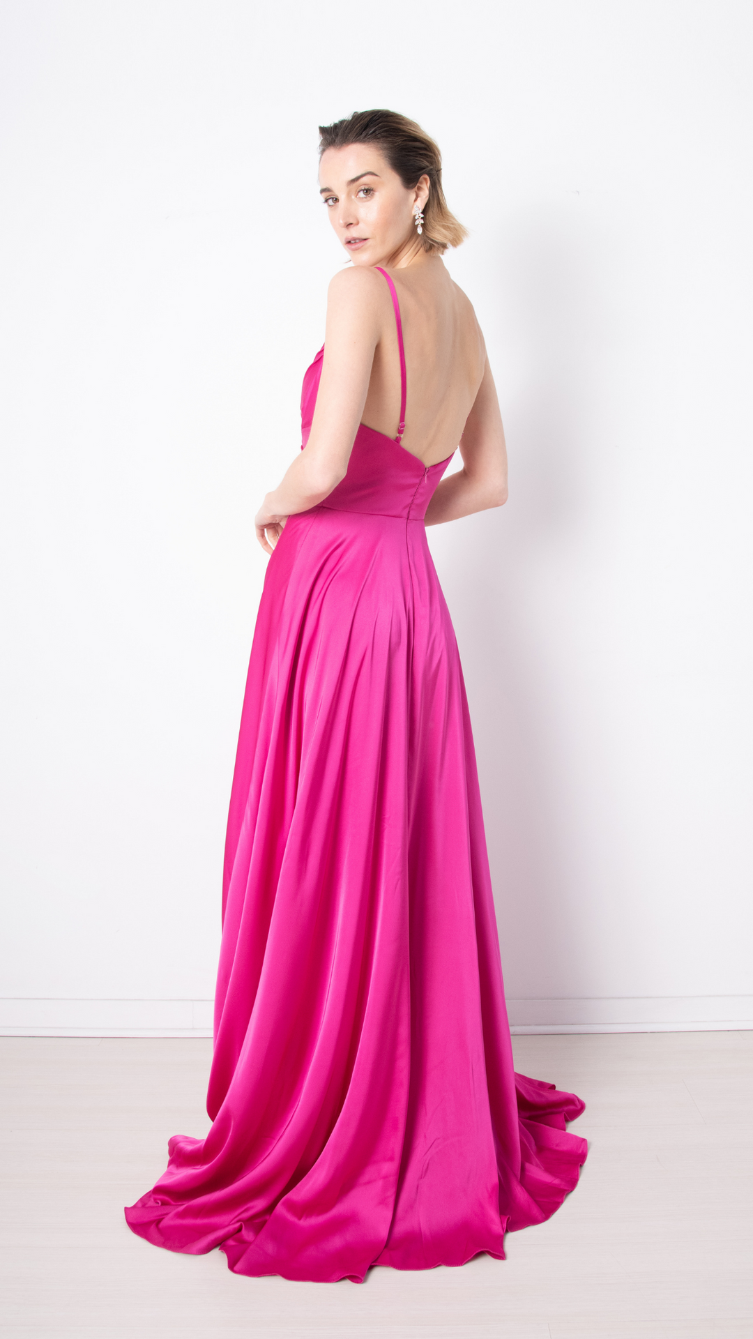 VESTIDO FIORENTINA FUCSIA