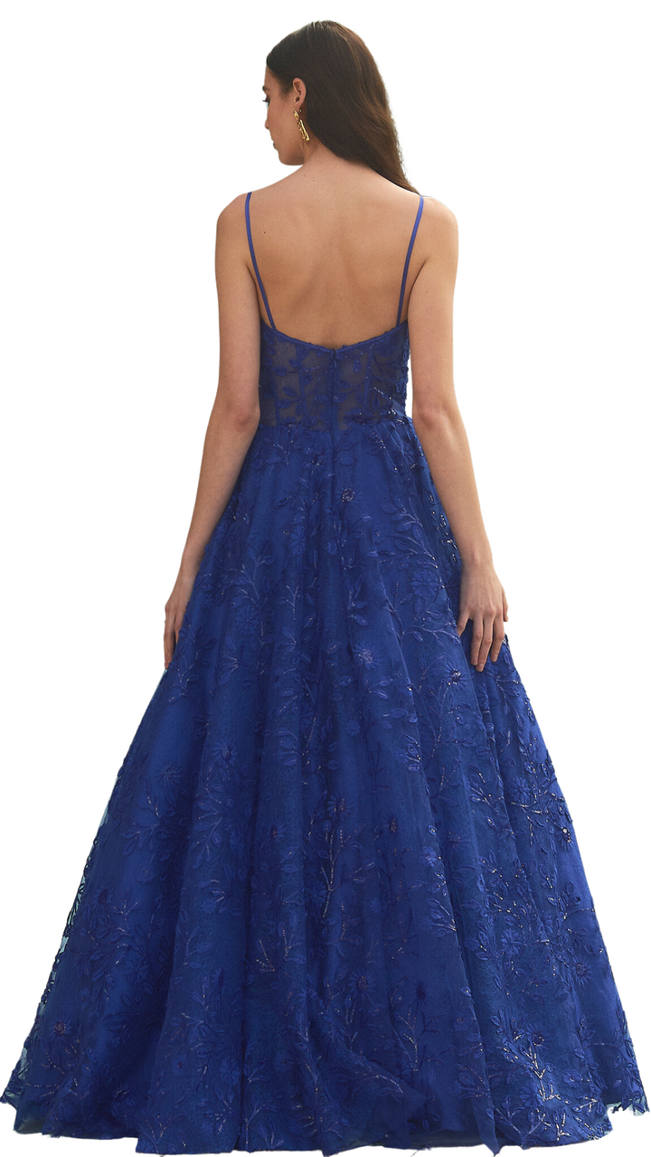 VESTIDO GRACIELA AZUL