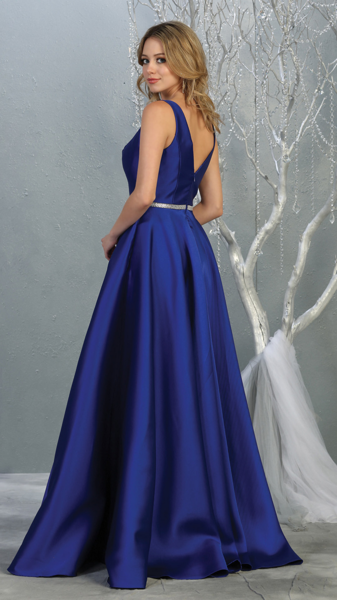 Vestido Viola Azul Rey