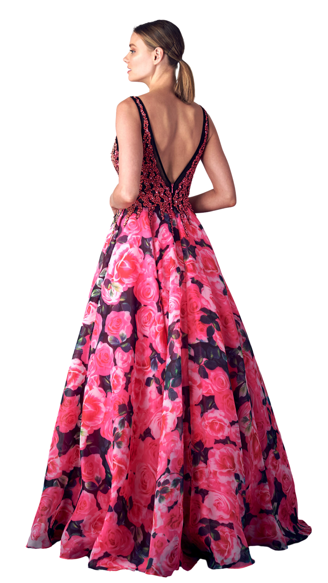 VESTIDO MAITE PRINT FUCSIA