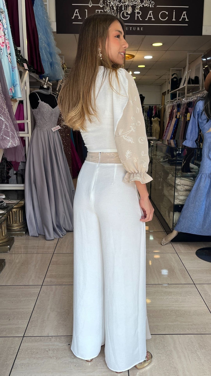 CONJUNTO BELLA BLANCO/BEIGE