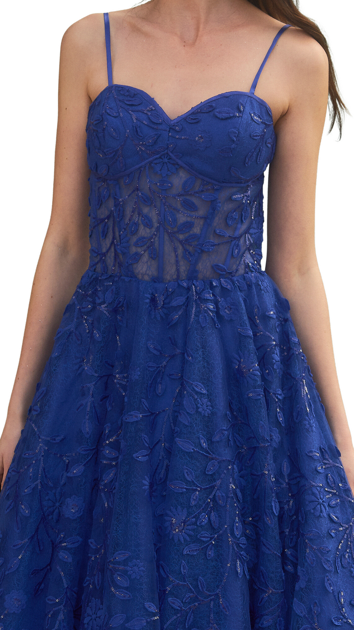 VESTIDO GRACIELA AZUL