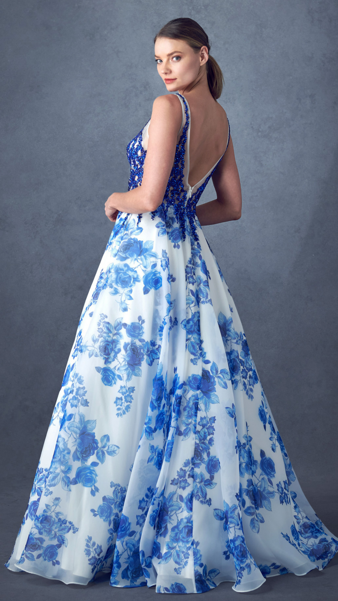 VESTIDO MAITE PRINT AZUL