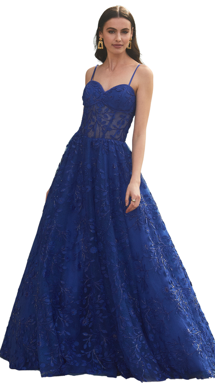 VESTIDO GRACIELA AZUL