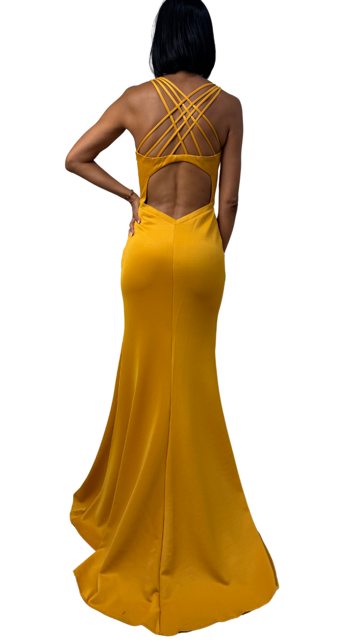 Vestido Lucia Mostaza