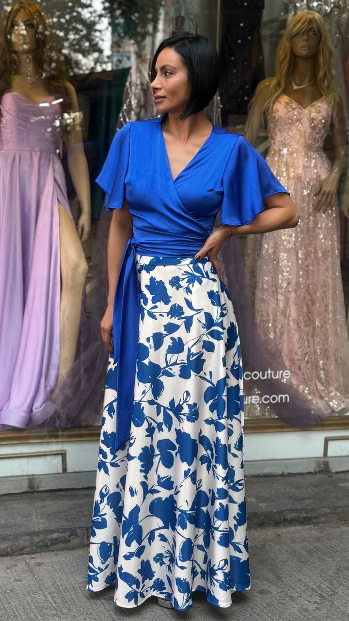 Falda Cloe Azul Print