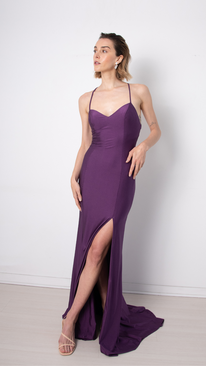 VESTIDO ESTER PURPURA