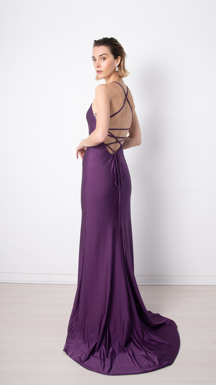 VESTIDO ESTER PURPURA