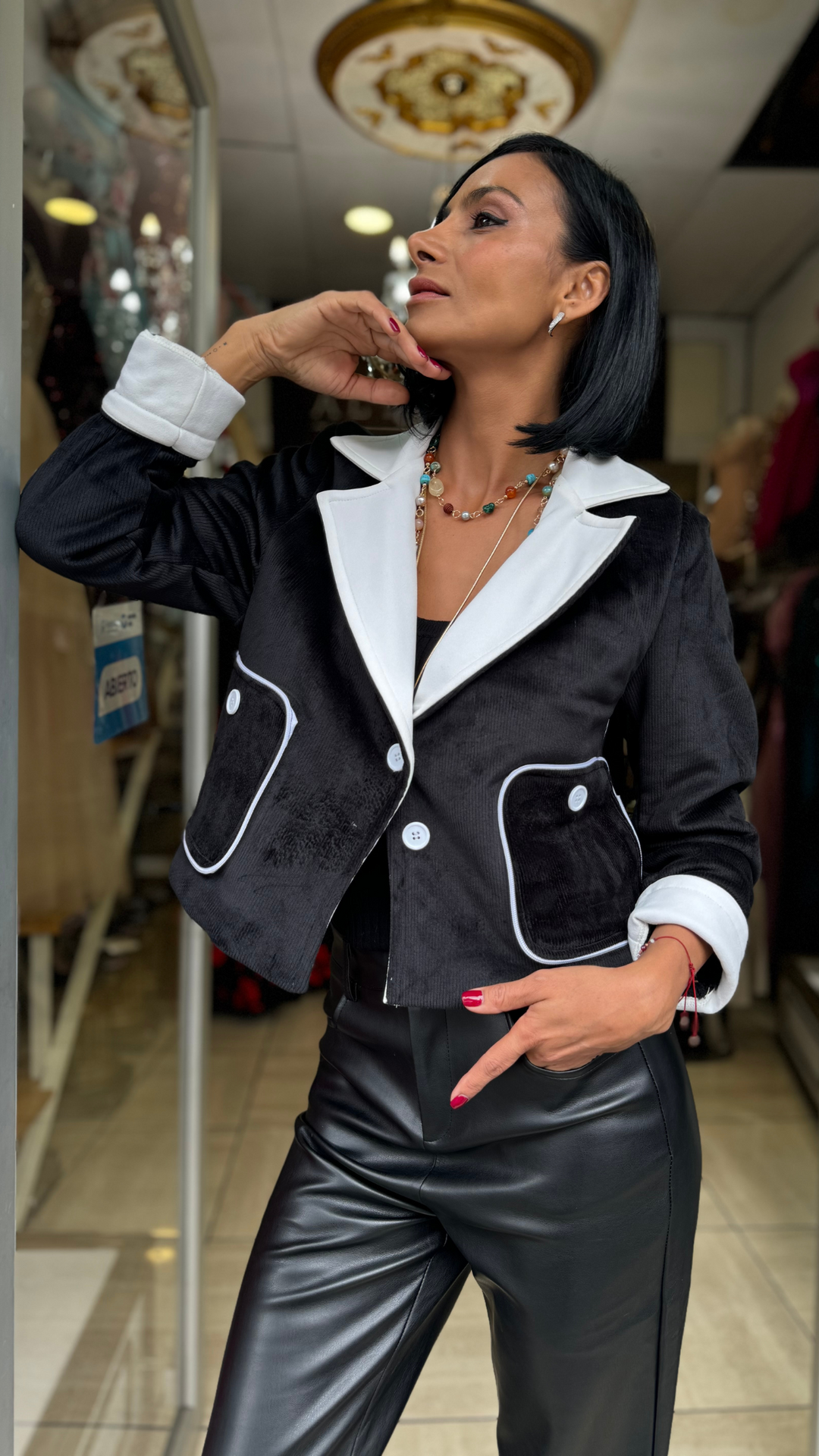 CHAQUETA RITA NEGRO