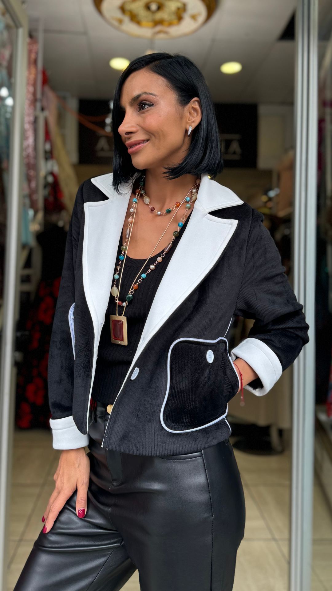 CHAQUETA RITA NEGRO