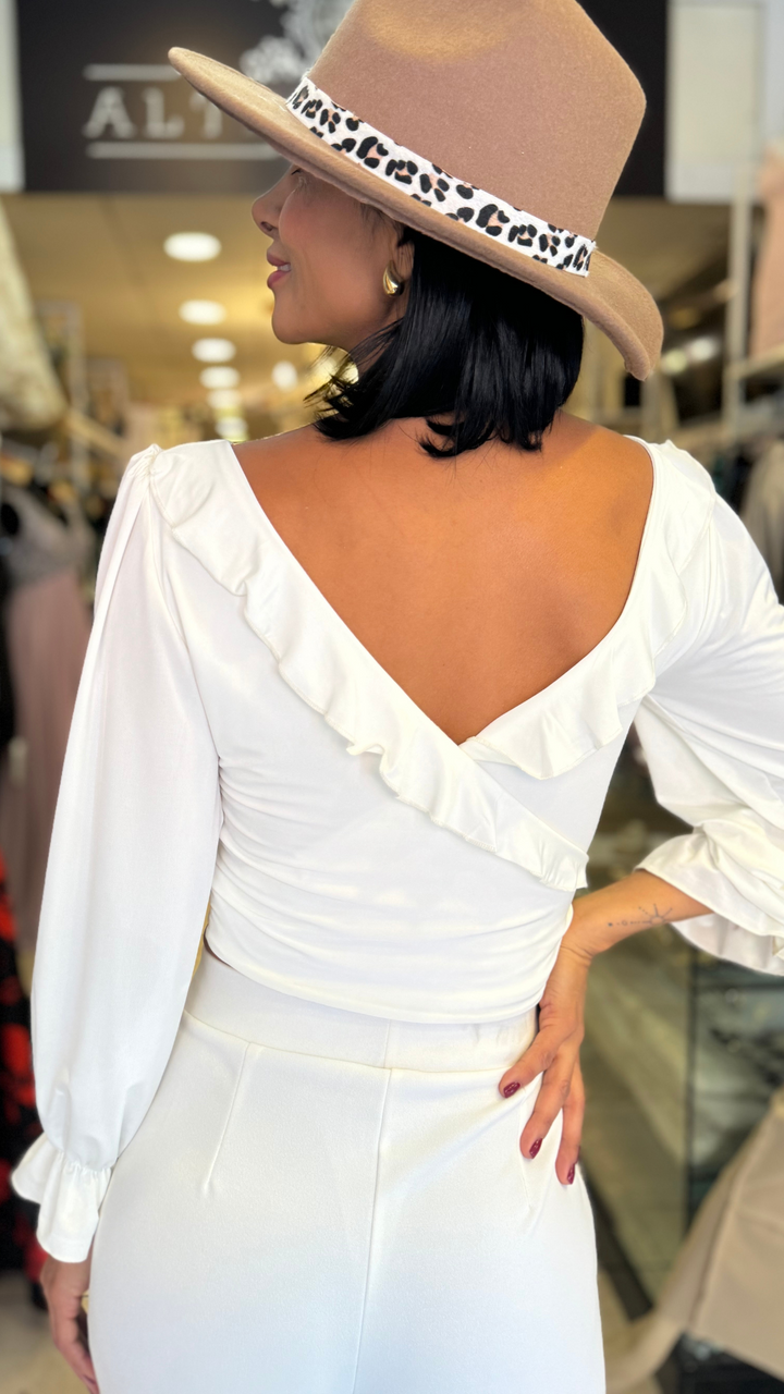 BLUSA GRECIA BLANCA