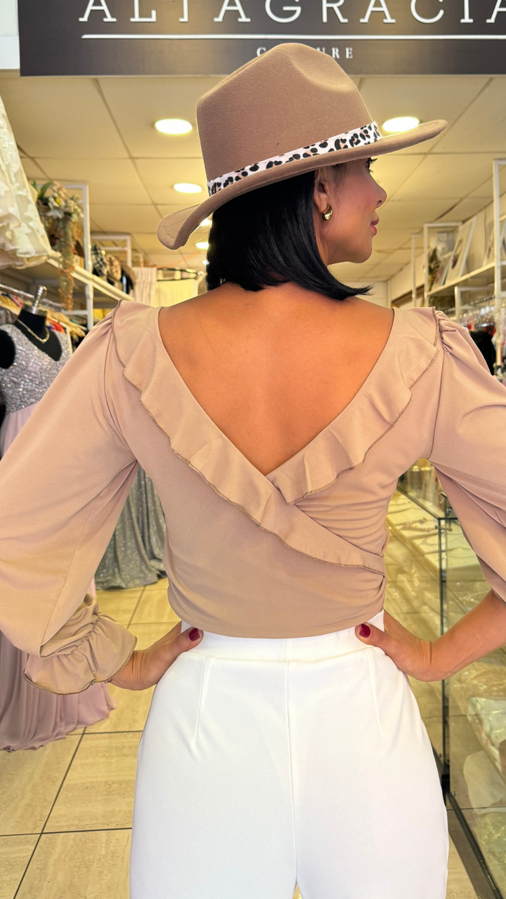 BLUSA GRECIA CAFE