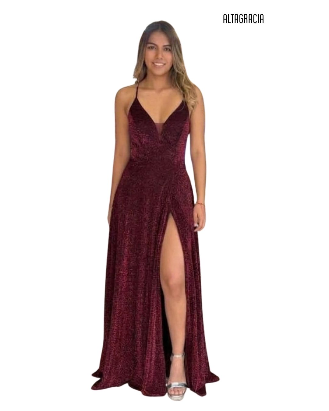 Vestido Toscana Burdeo