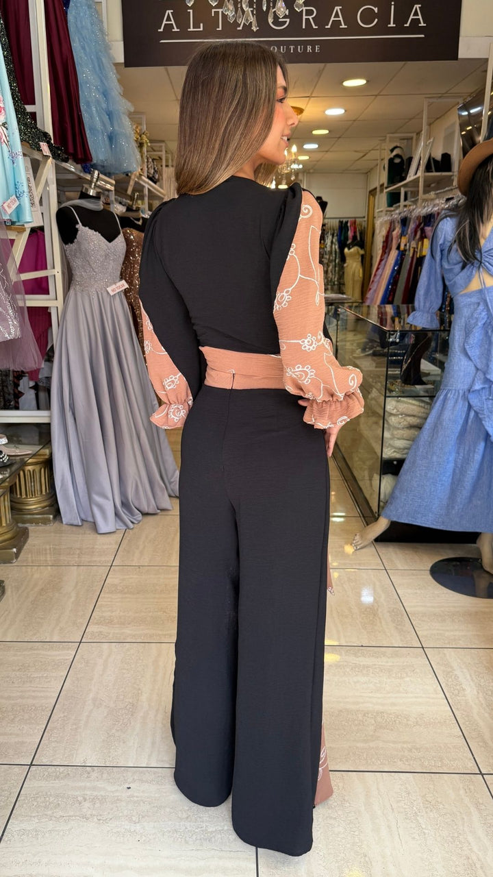 CONJUNTO BELLA NEGRO/CAFE