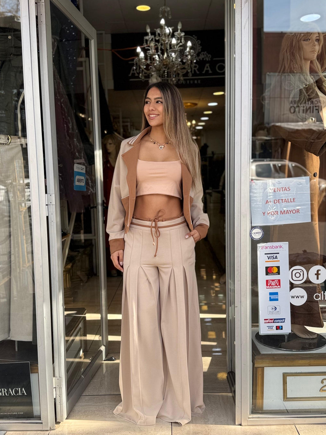 Conjunto Florencia Beige