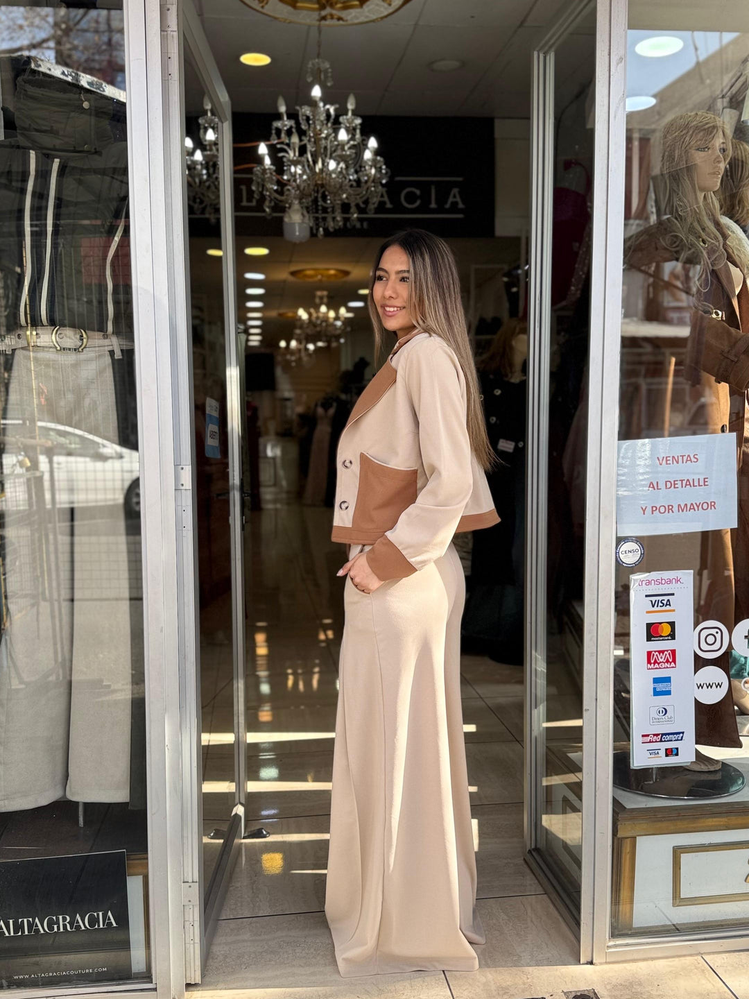 Conjunto Florencia Beige