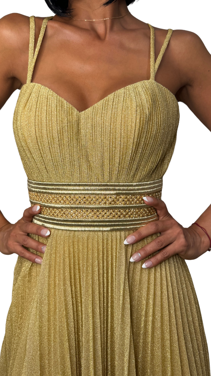 Vestido Grecia Dorado