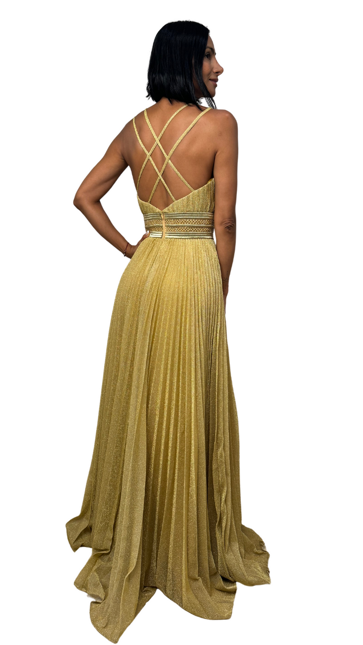 Vestido Grecia Dorado