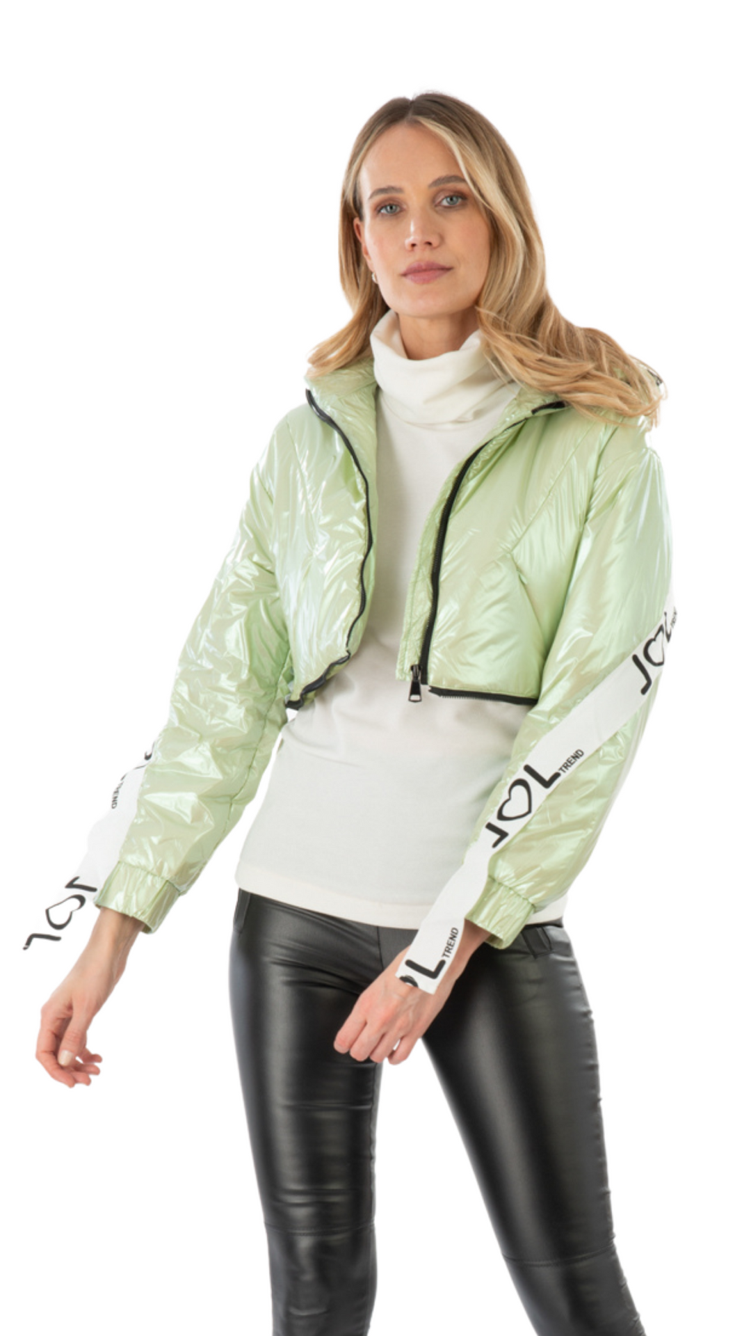 PARKA METALIZADA VERDE