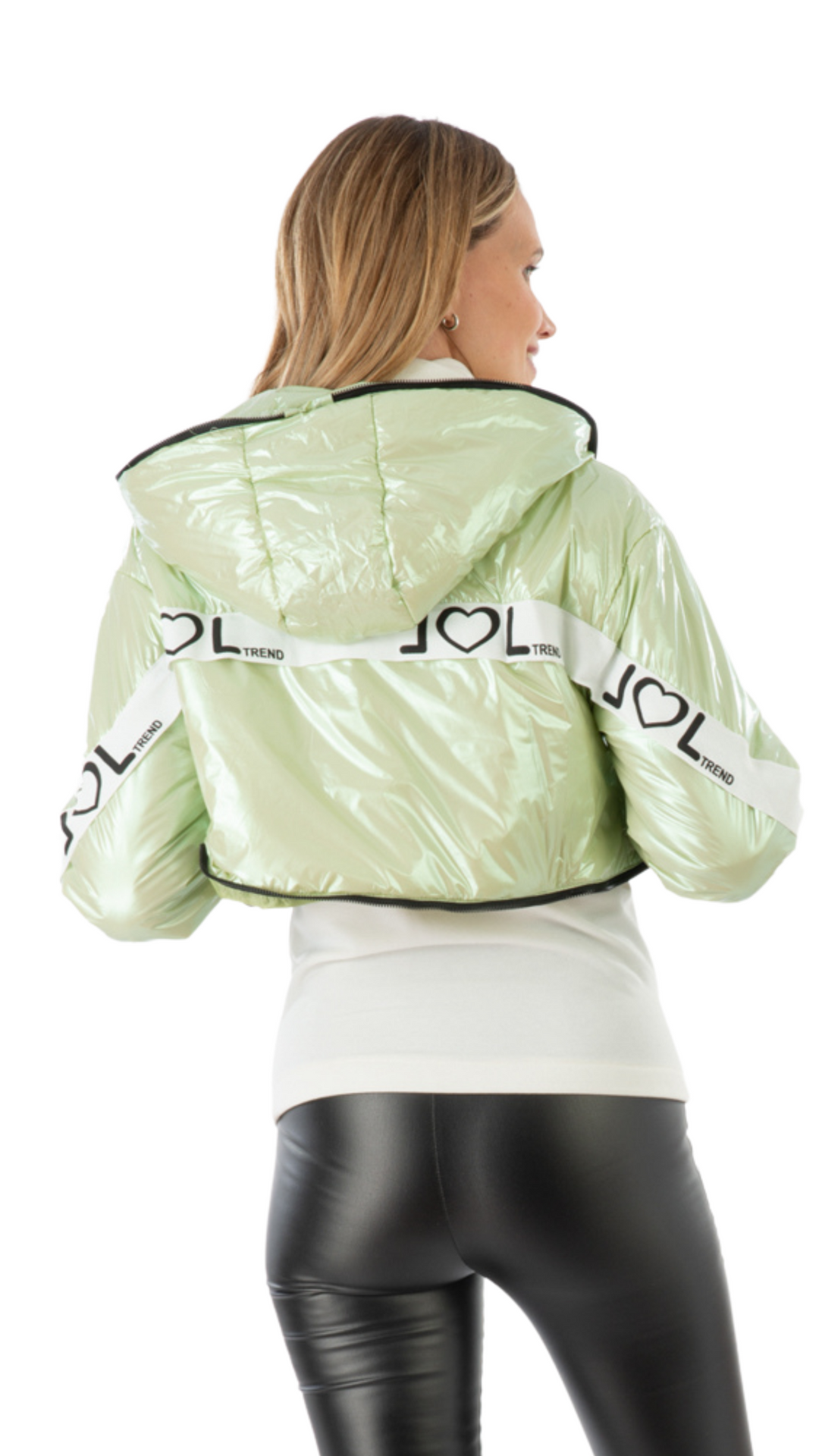 PARKA METALIZADA VERDE