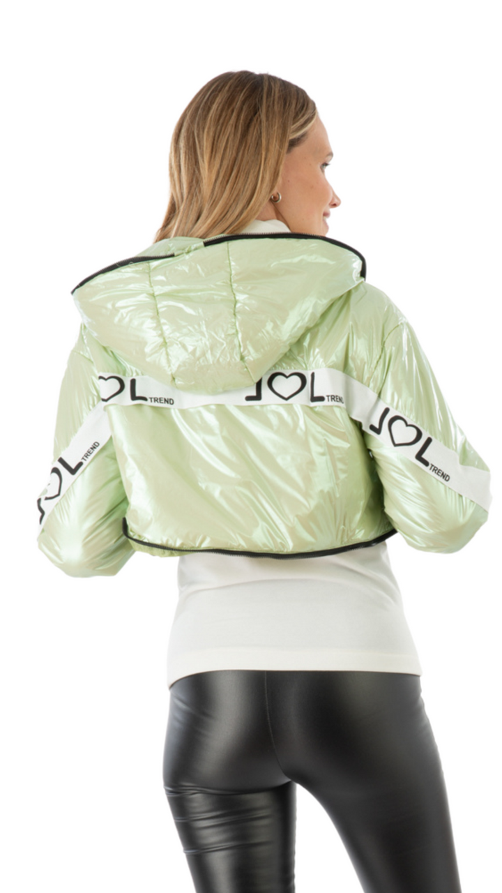 PARKA METALIZADA VERDE
