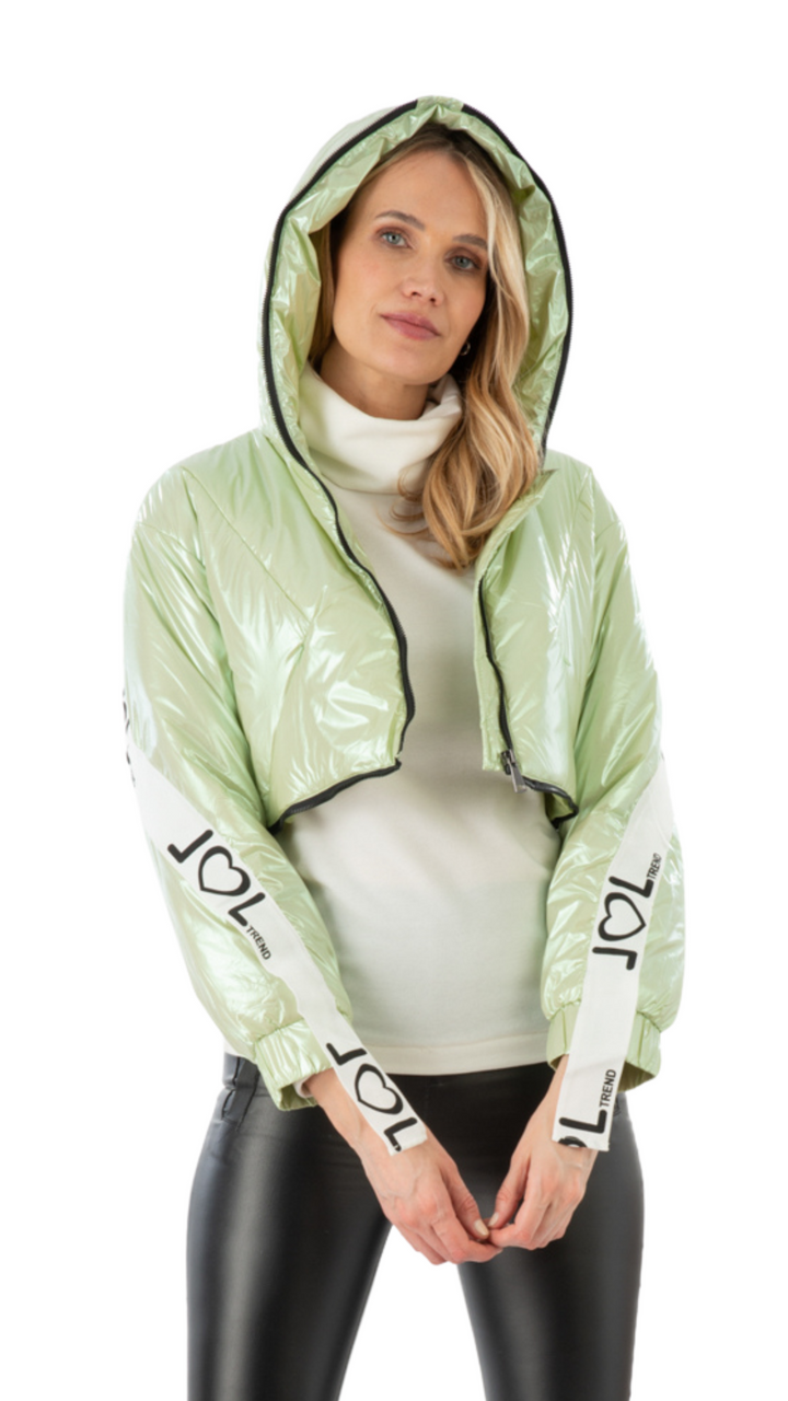 PARKA METALIZADA VERDE