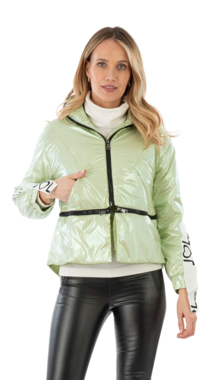PARKA METALIZADA VERDE