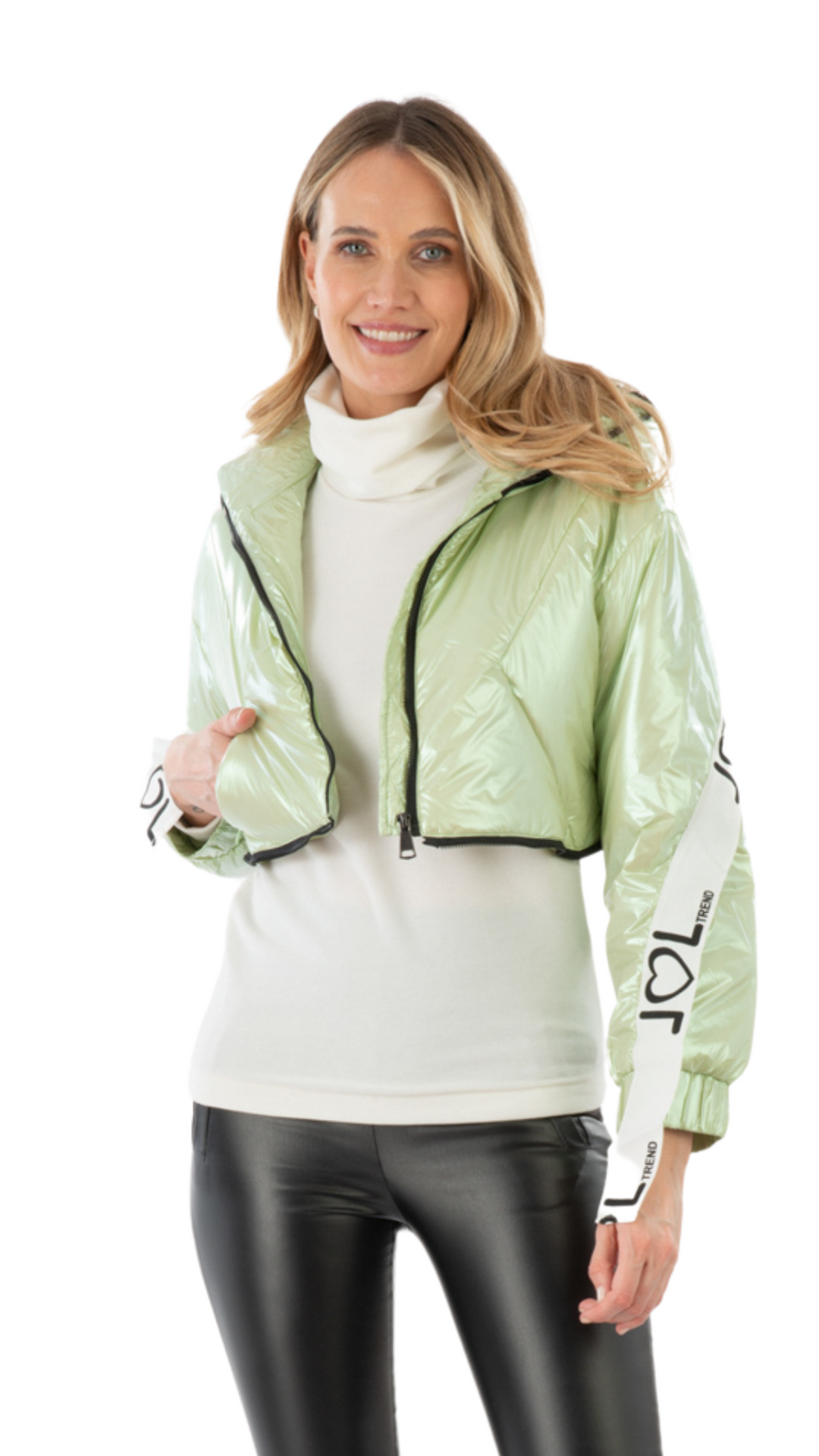 PARKA METALIZADA VERDE