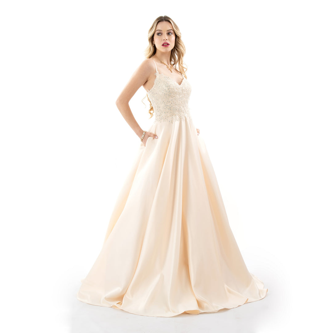 Vestido Francisca Champagne